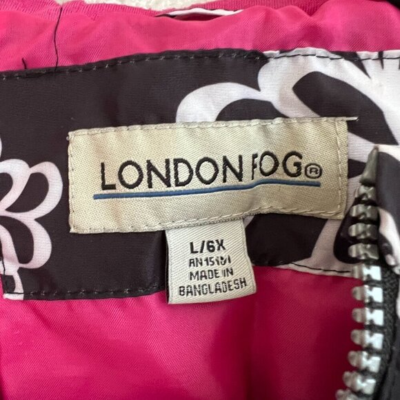 London Fog Girls MultiColor Size L 6X Lightweight Hooded Rain Poncho - Picture 2 of 8